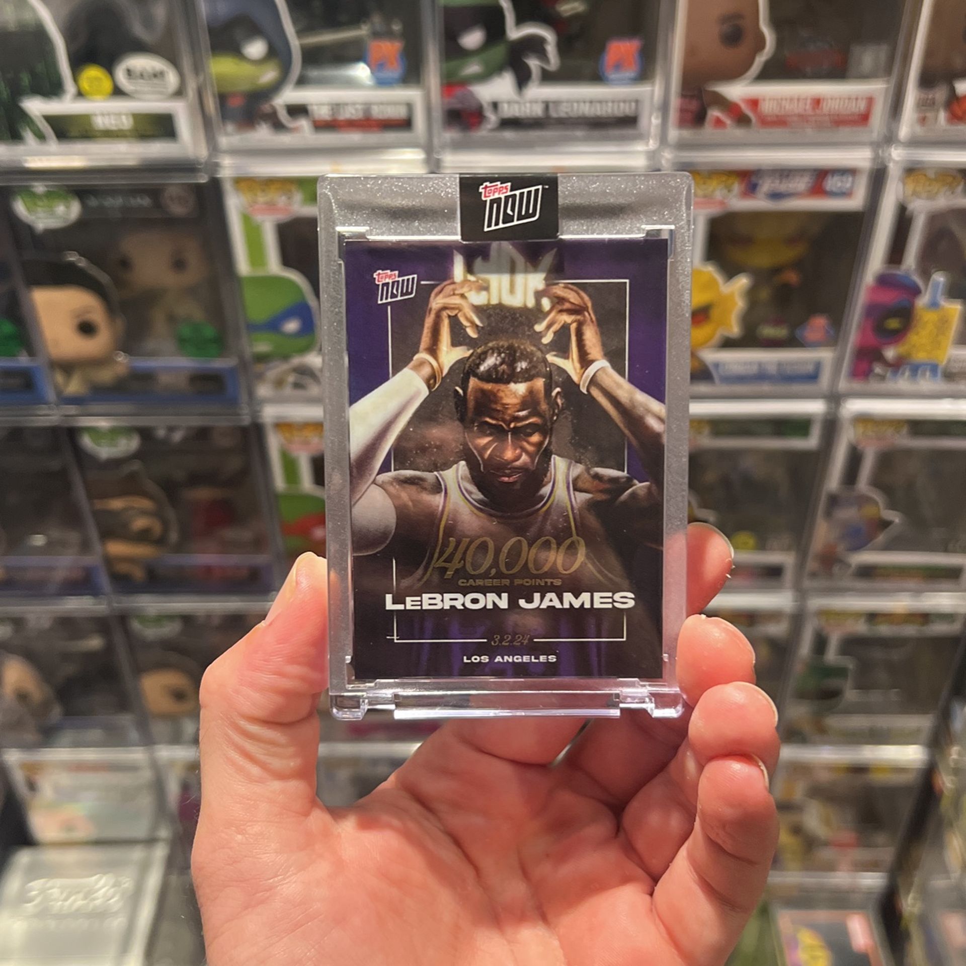 Topps LeBron James 40k Points Card