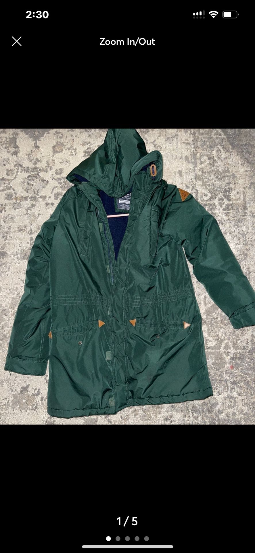 Parka Green coat LC waikiki
