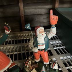 Dolphins Mr. And Mrs Dolphins Santa And Ms Clause 