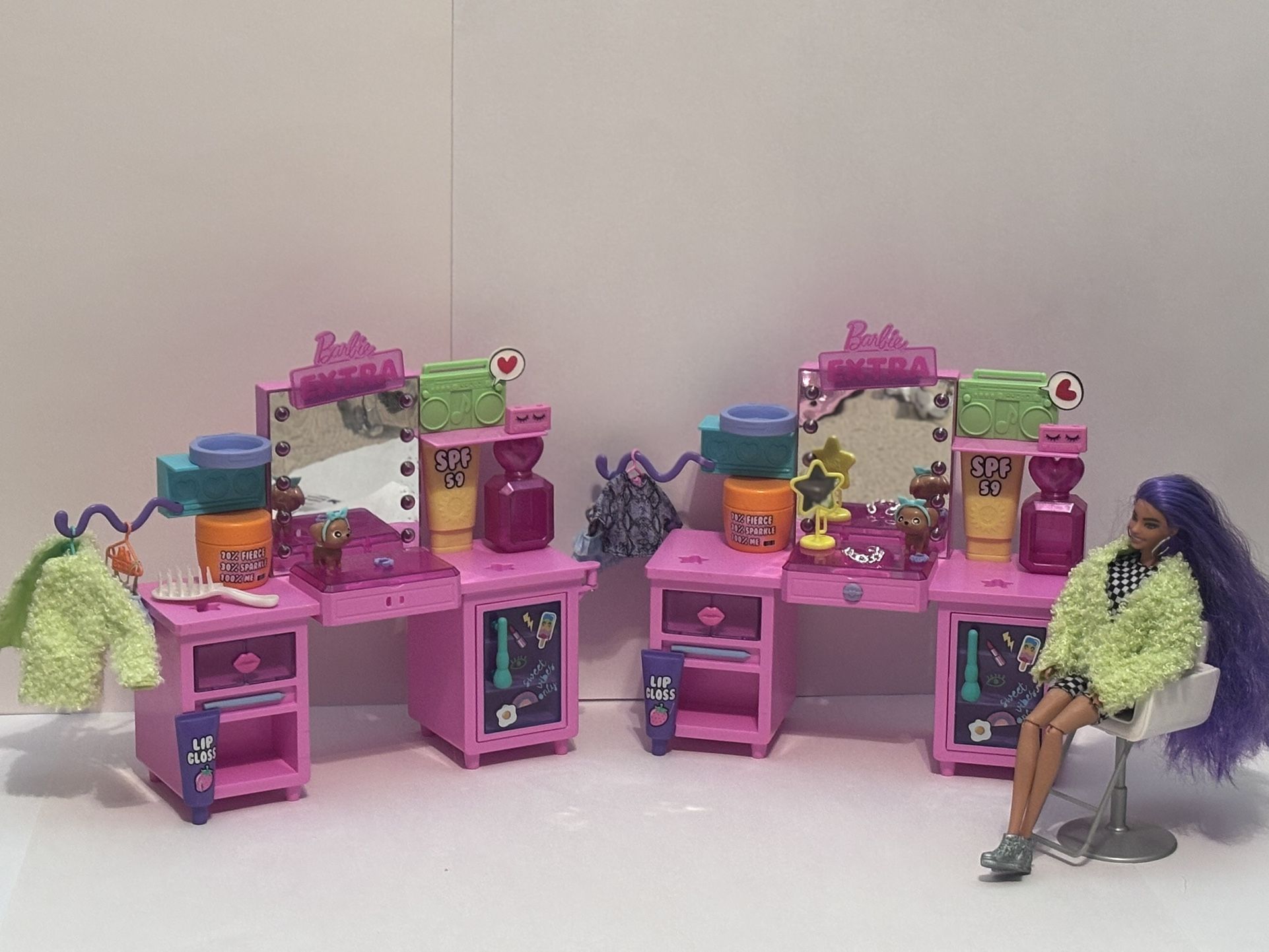 Barbie Extra Doll & Vanity With Exclusive Doll
