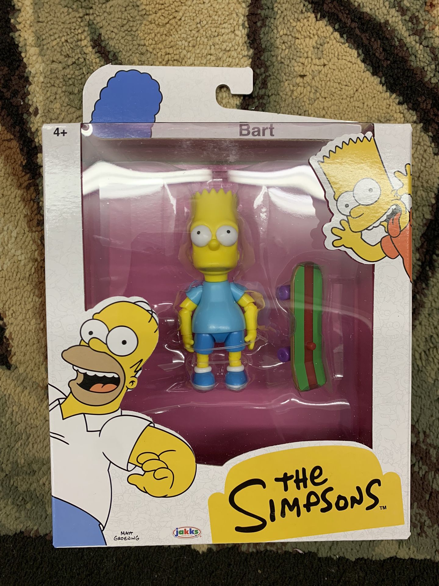 Jakks Bart Simpson Blue Shirt Action Figure