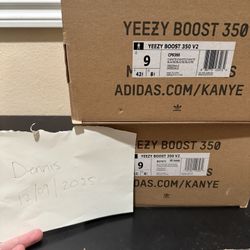 Yeezy Boost 350 V2 cream white 9 men