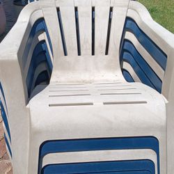 Stackable Patio Chairs (8)