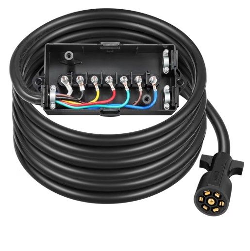  7 Way Plug Inline Trailer Cord 