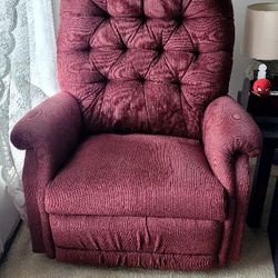 Red Rocking Recliner Lazyboy Chair