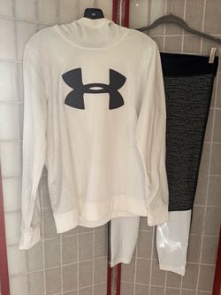 Under Armour White & Black Athletic Set Size Medium￼