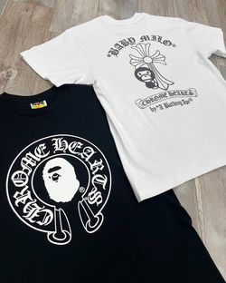 Black bape chrome hearts shirt