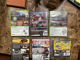 5 XBOX 360 games, 1 Nintendo DS game