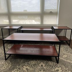 ZINUS Modern Studio Collection: Set of 2 side tables, TV Stand, and Coffee Table