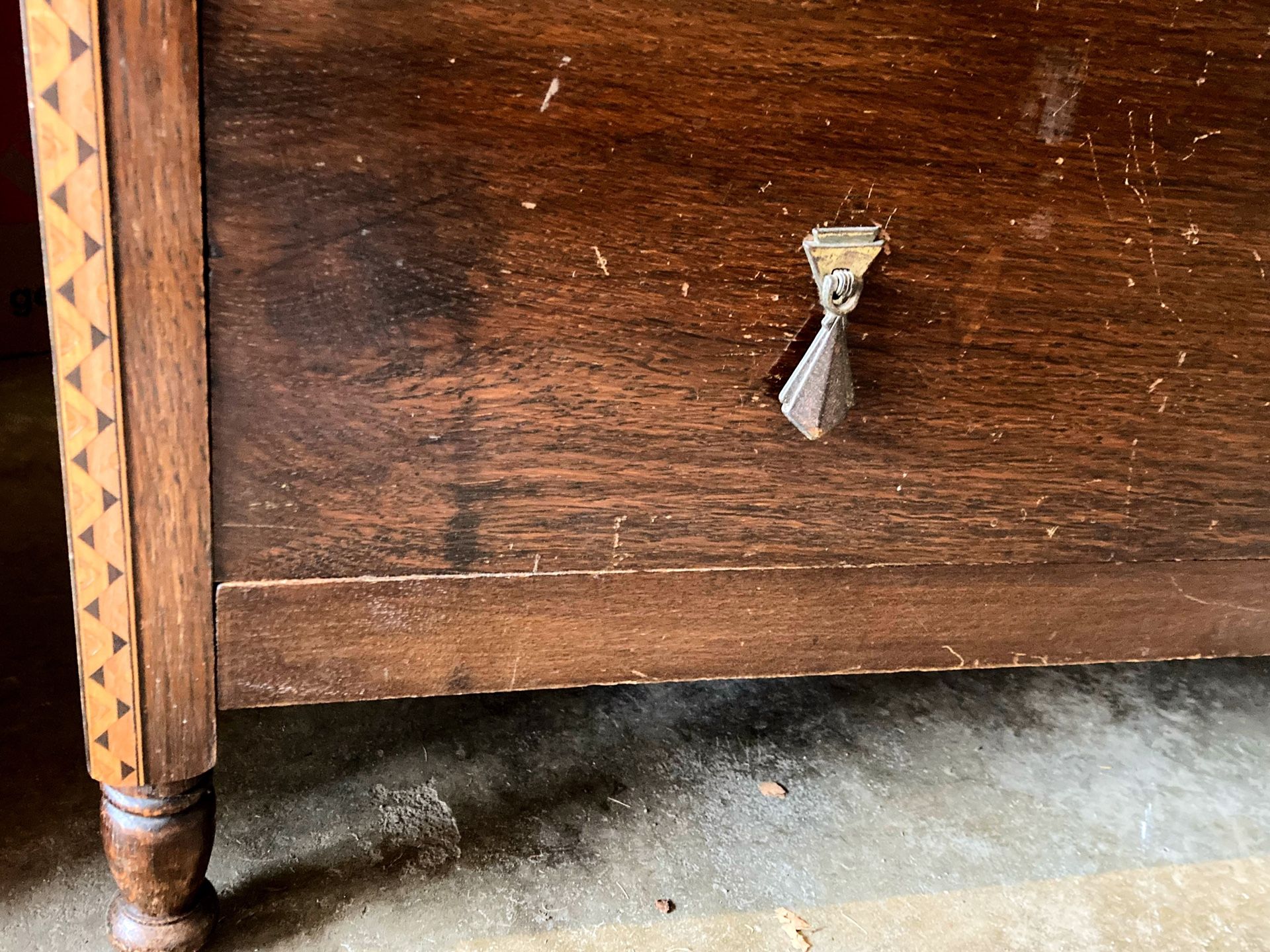 Antique Vintage Mirrored Armoire Wardrobe w Blanket Drawer for Sale in