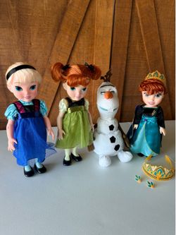Frozen Dolls (Set of 4) including animated Olaf