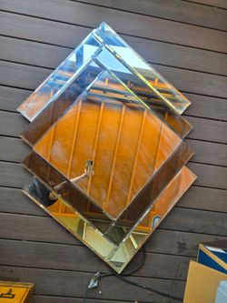 Postmodern Art Deco 80's 90's mirror
