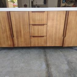 72"All Wood Beautiful Bathroom Vanity
