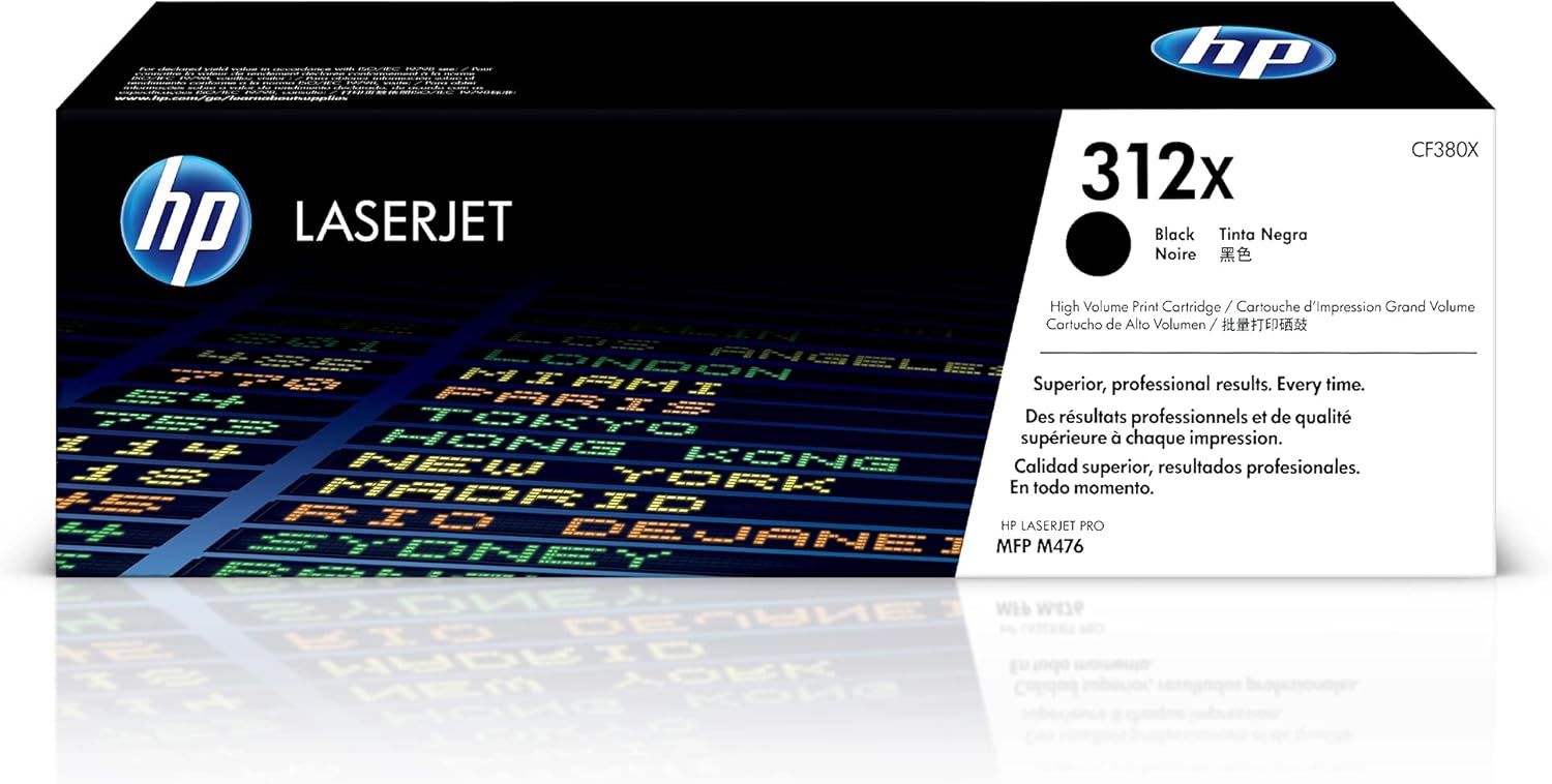 HP 312X Black High-yield Toner Cartridge