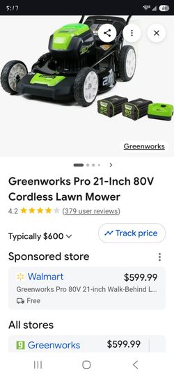 Greenworks Lawn mower bundle
