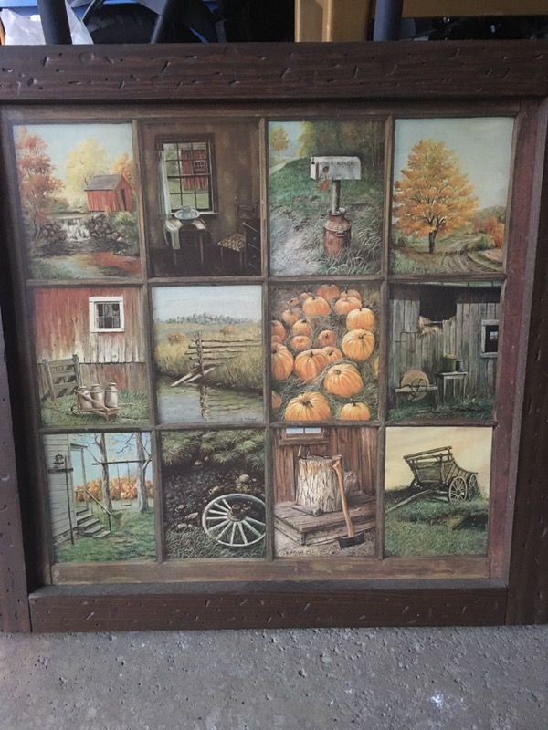 Country scenes picture. B Mitchell painting