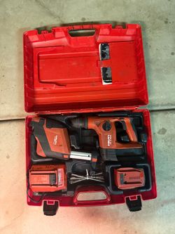 Hilti TE 4-A22 Rotary Hammer + DRS Dust Extractor, Battery, Charger & Case