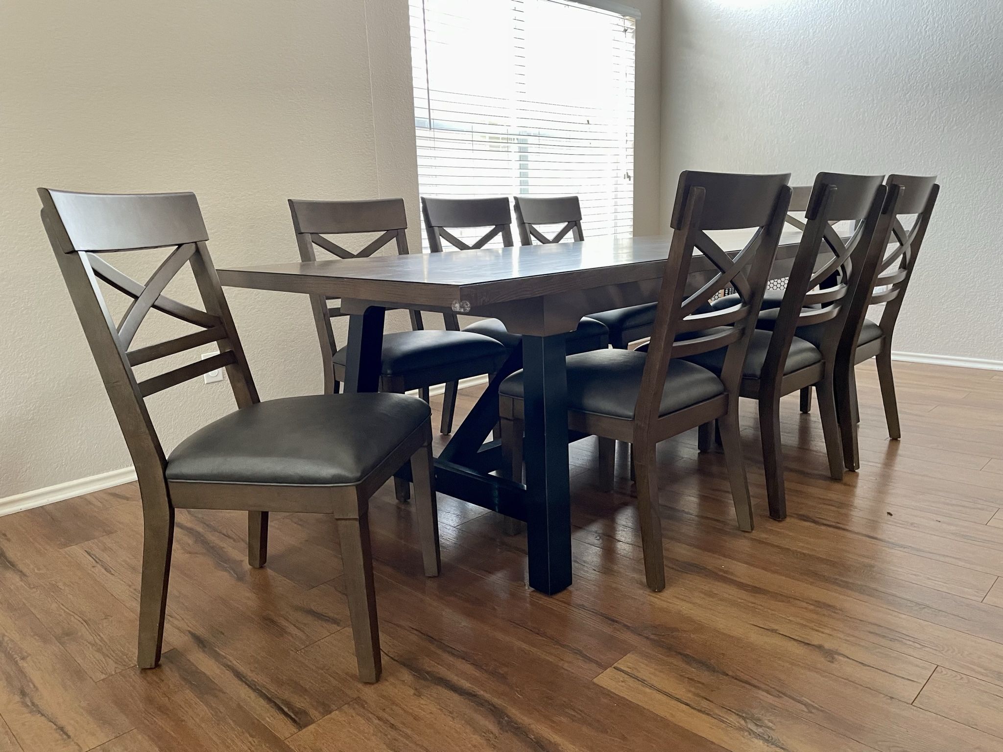 MUST TO GO | Oakdale 9-piece Dining Set, Brown
