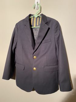 Boys Nautical 7 Navy Sport Coat