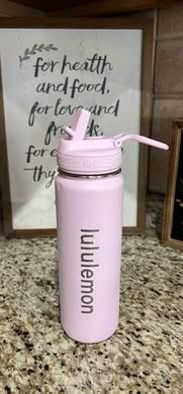 Lululemon Back to Life Sport Bottle 24oz Straw Lid