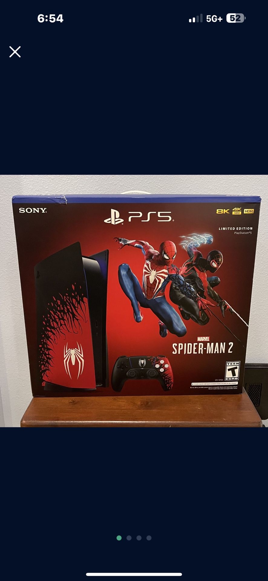 SONY PLAYSTATION 5 Limited Edition Spider Man Console