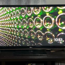 Lg 55” Plasma Tv With Remote
