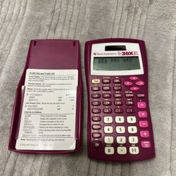 Texas Instruments TI-30X IIS Scientific Calculator Pink with Instructions