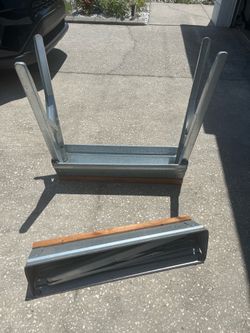 Saw horses, (2) metal/foldable