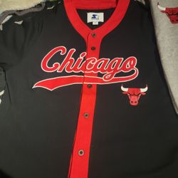 IChicago bullss Baseball style jersey