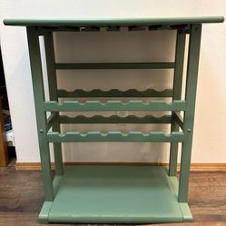 Solid Wood Wine Rack With Wine Glass Holders And Fire Up To 12 Bottles