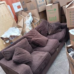 Nice Brown Pullout Sofa