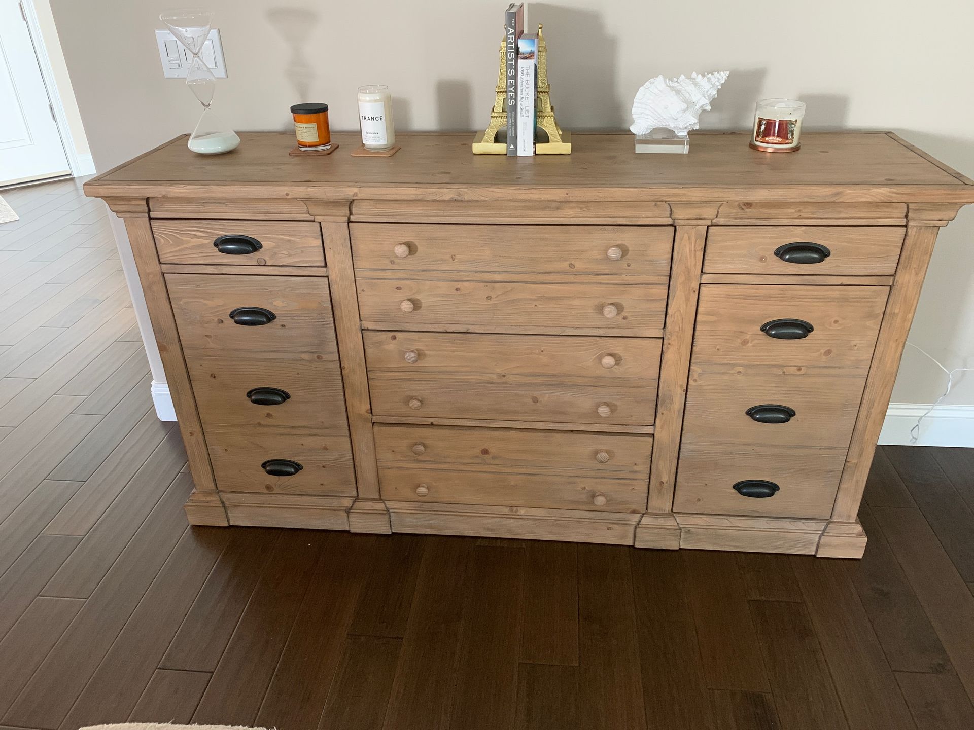 Pottery Barn Lucca collection dresser. Barely used. Excellent condition 750.00
