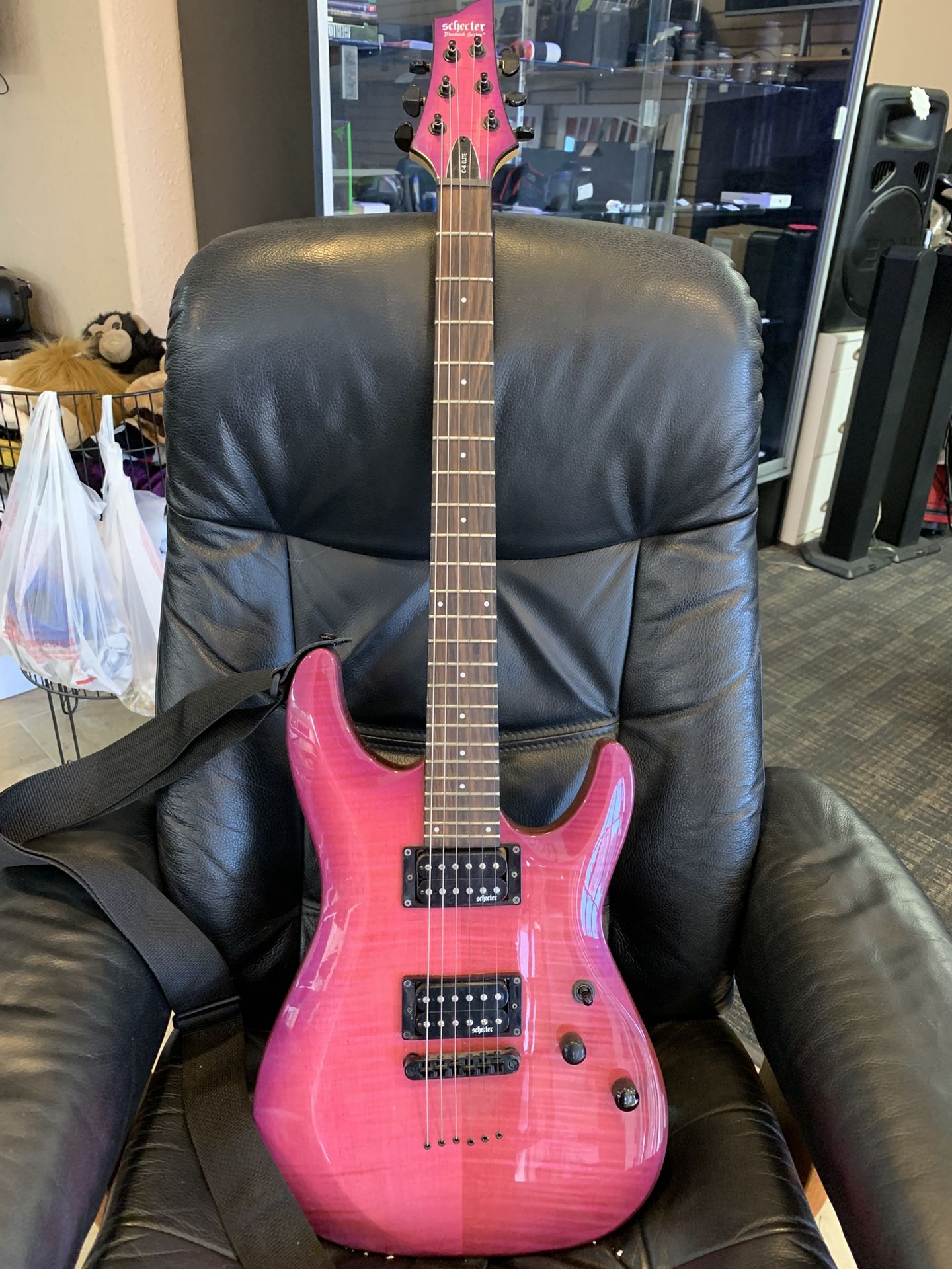 Schecter Diamond Series C-6 Elite Purple Electric Guitar