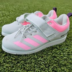Adidas Powerlift 5 Low Mens Weightlifting Shoes Grey Pink GY8920 Men’s Size 9