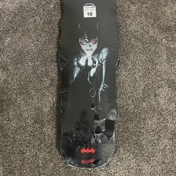 Welcome Skateboards DC Catwoman Widow Shape Deck 