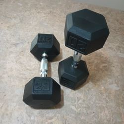 Rubber Dumbbells 20lbs 