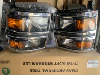 20015 Silverado head lights