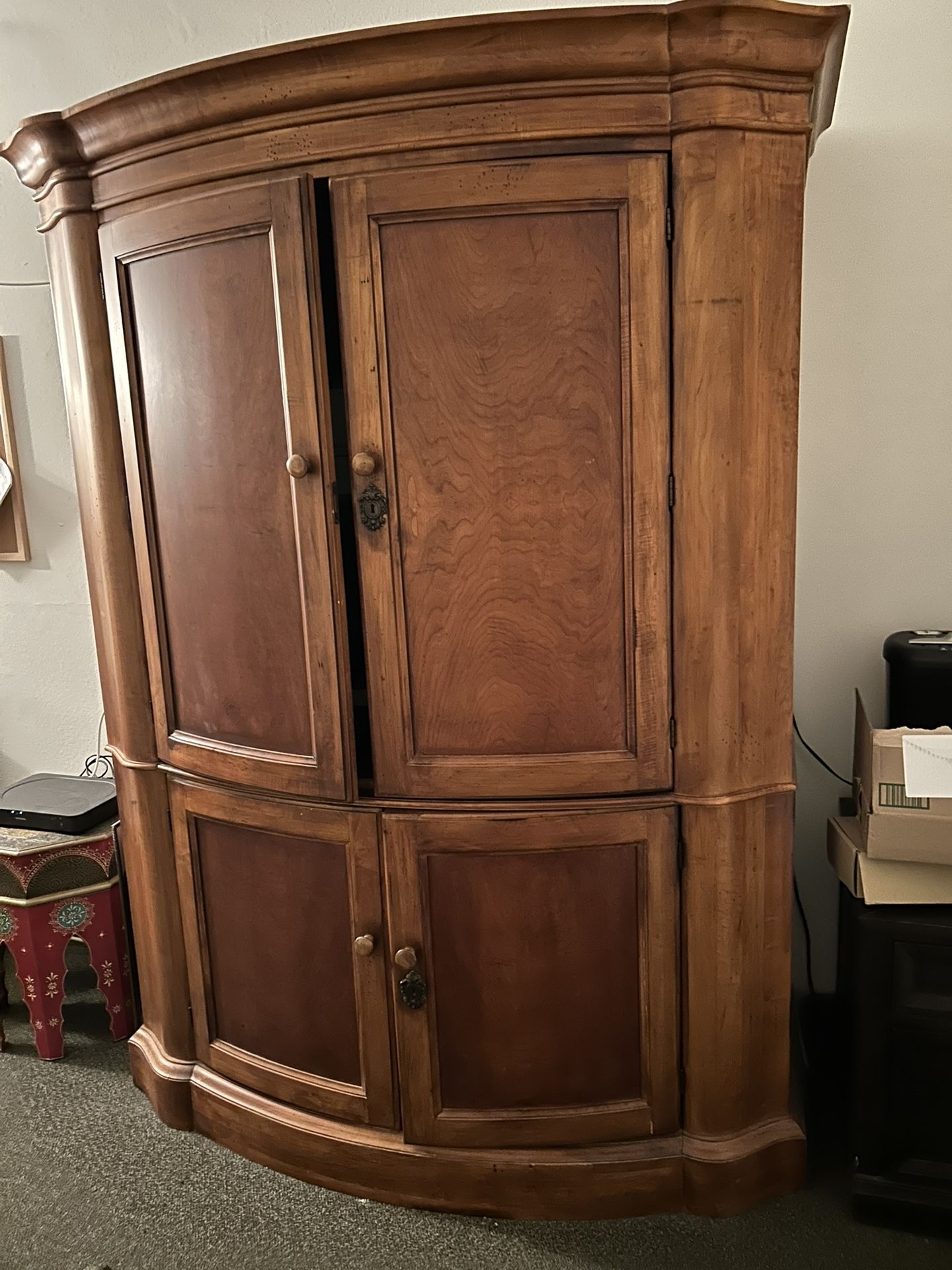 Large Heavy Vintage Armoire