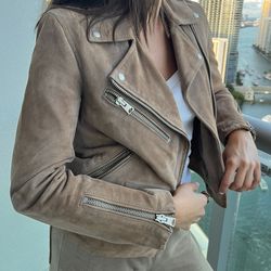 All Saints Leather/Suede Jacket 