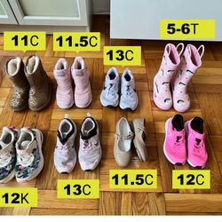 8 Pairs Of nike/adidas/ugg Shoes For Kids 5-6-7 Years Old