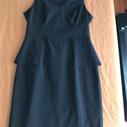 Banana Republic Black Light Wool Sheath Dress Size 8