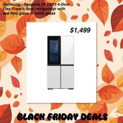 🔥BLACK FRIDAY DEAL BRAND NEW IN BOX🔥 SAMSUNG BESPOKE 29 CUBIC FT. 4-DOOR FLEX FRENCH DOOR REFRIGERATOR 🔥FINANCING AVAILABLE 🔥