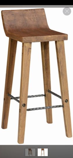5- Classic Home Arturo Wood/ Metal Stools
