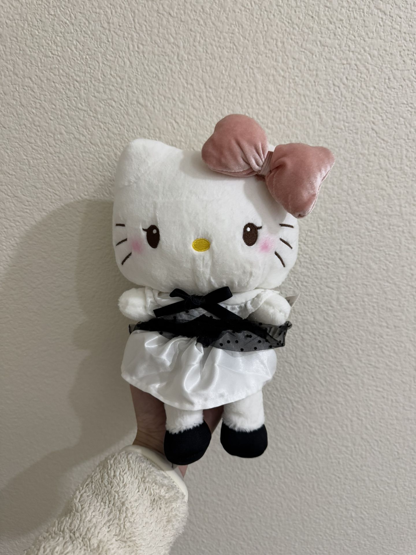 Hello Kitty Black Dress Plush NWT
