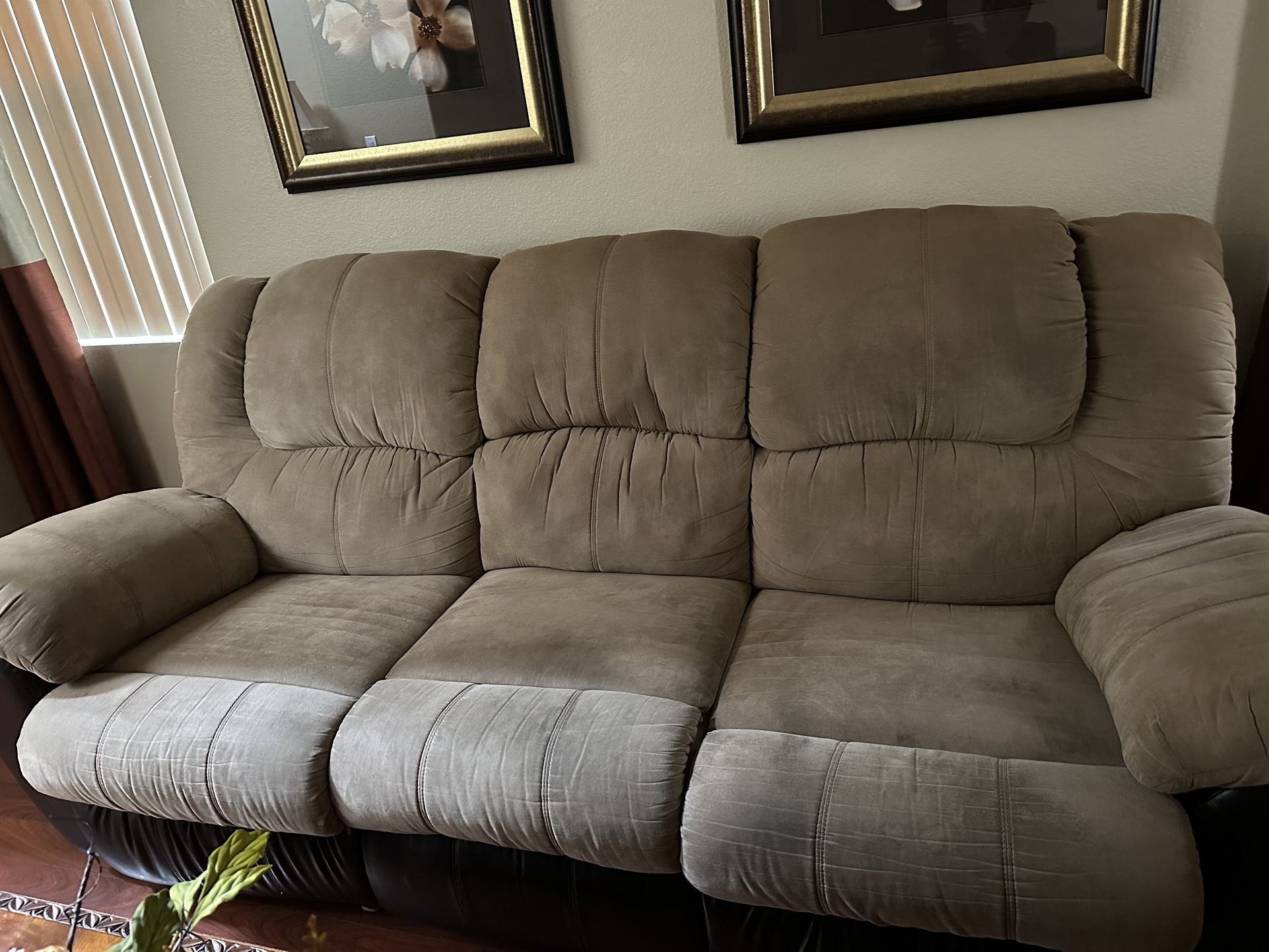 Reclining Couch And Solo Recliner For Sale