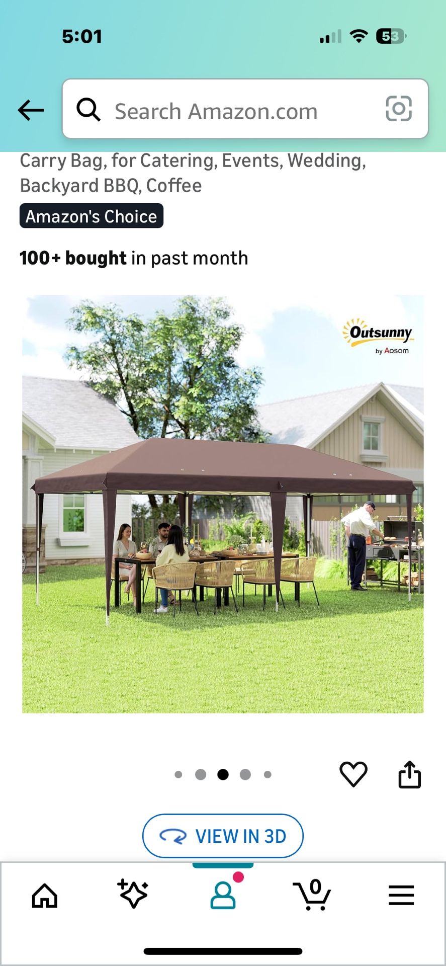 10x20 Pop up Canopy New. 2 Available. 