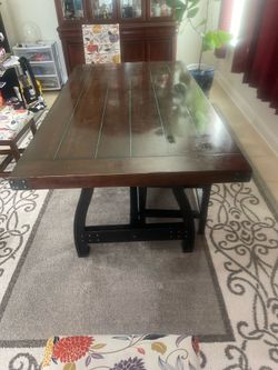 Dining Table Set – 4 Chairs + 1 Bench ( Price is Firm)