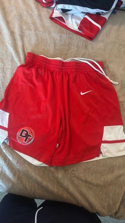 Nike Red Basketball Shorts with Team Logo size large