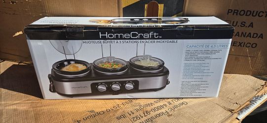 Homecraft 3 station slow cooker