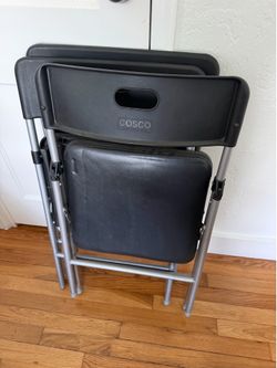 Cosco Folder chairs Black with padded seat